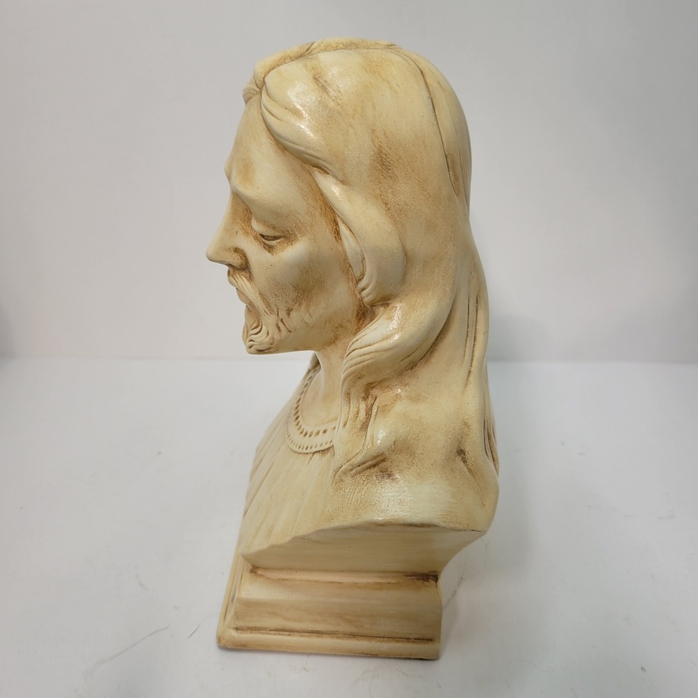 Holland Mold Jesus Bust Statue Religious‎ Figure Home Decor - Picture 2 of 9